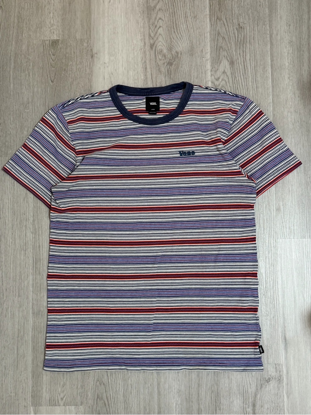 Vans Cameron Striped Knit T-Shirt Short Sleeve Tee